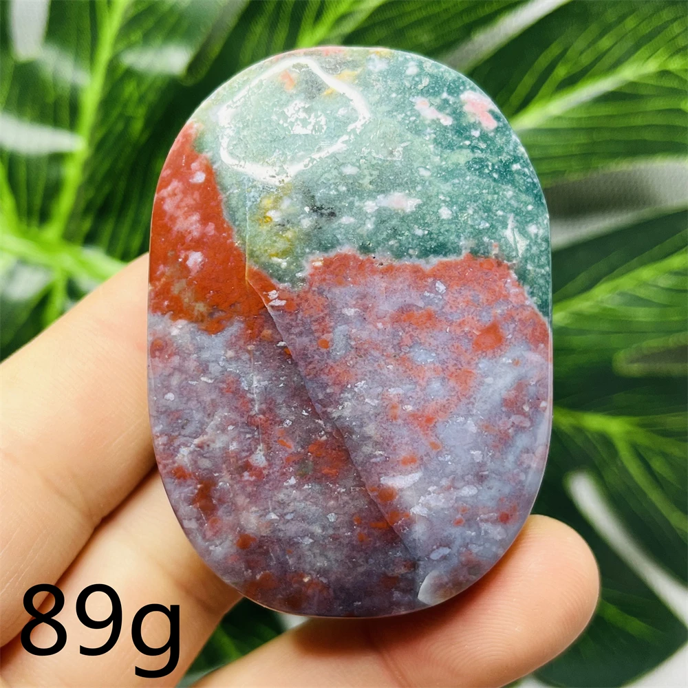 Natural Gemstones Sea Jasper Colorful Crystal Palmstone Handmade Home Rooms Decorated With Holiday Gifts Witchcraft altars