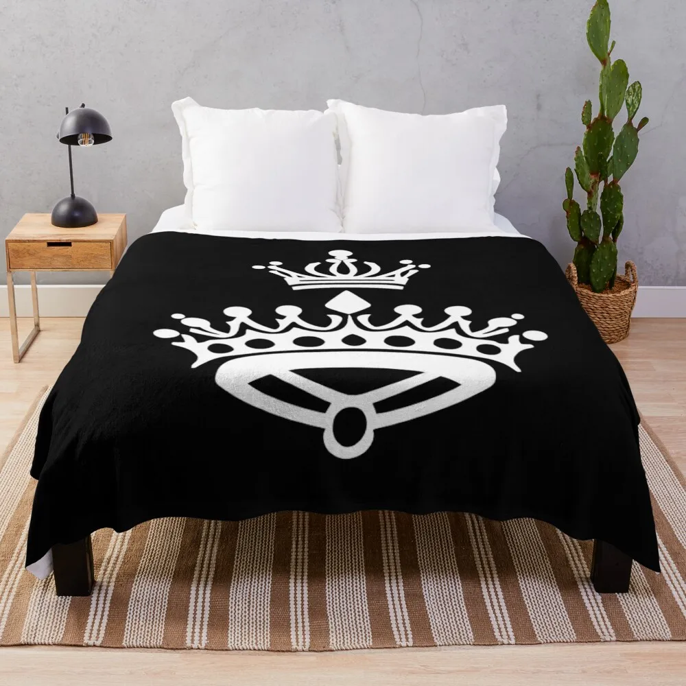 Cascading Crowns Silhouette Throw Blanket Extra Large Throw Bed Fashionable Blankets