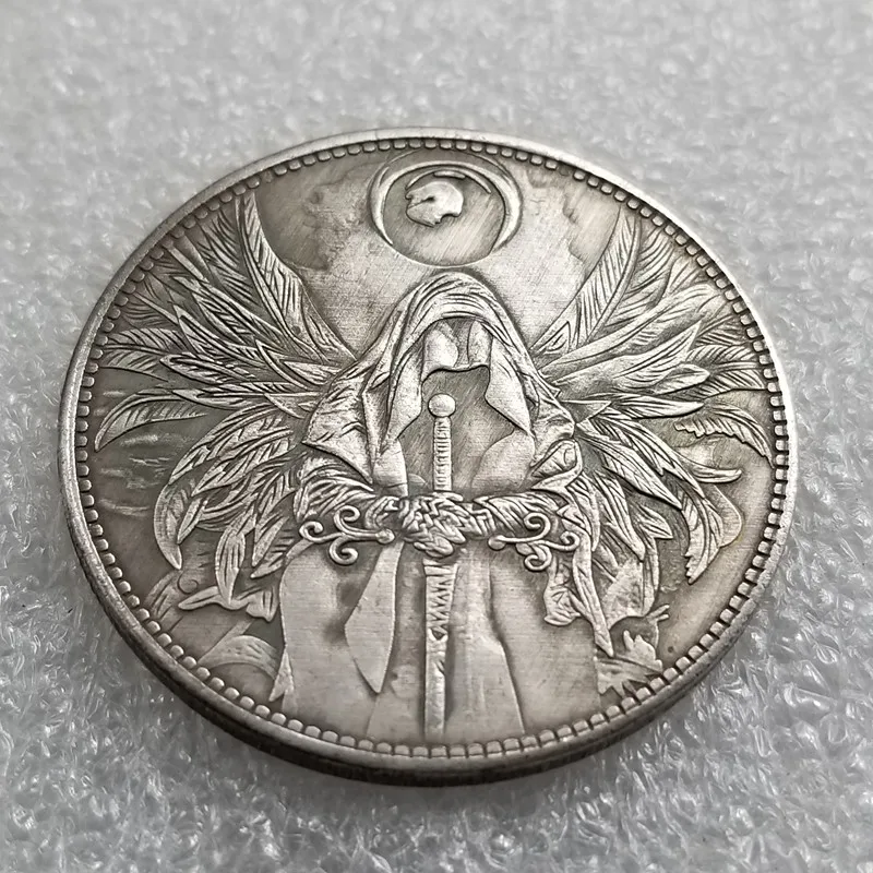 Hobo Nickel Lucky Angel Coin Ancient Skeleton Pirate Silver Coins Collectibles Commemorative Coin