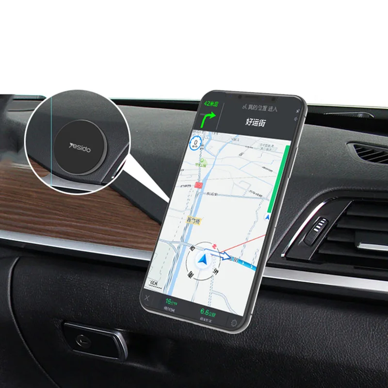 YESIDO سيارة المغناطيس الهاتف المحمول الملاحة البسيطة المدمجة المغناطيسي قوس دائري سبائك الزنك سيارة قوس 2025 جديد