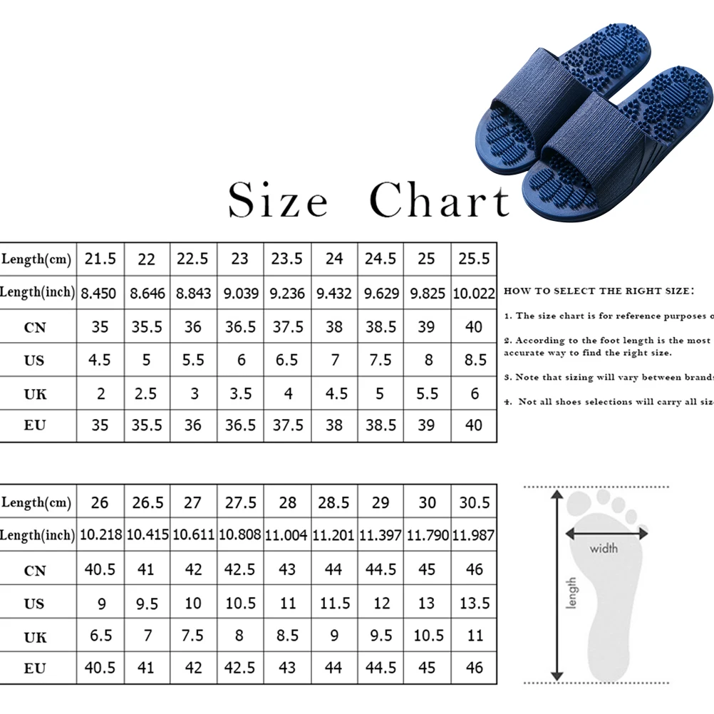 

Massage Slippers Spa Foot Pain Relief Lightweight Wear Resistance PVC Material Beach Home Hotel Slippers Bath Sandals Gift