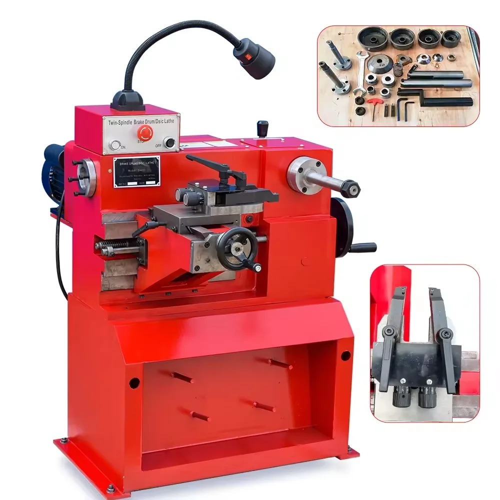 Mais recente máquina de torno de freio de corte de tambor de desbaste de disco de alta segurança T8445A
