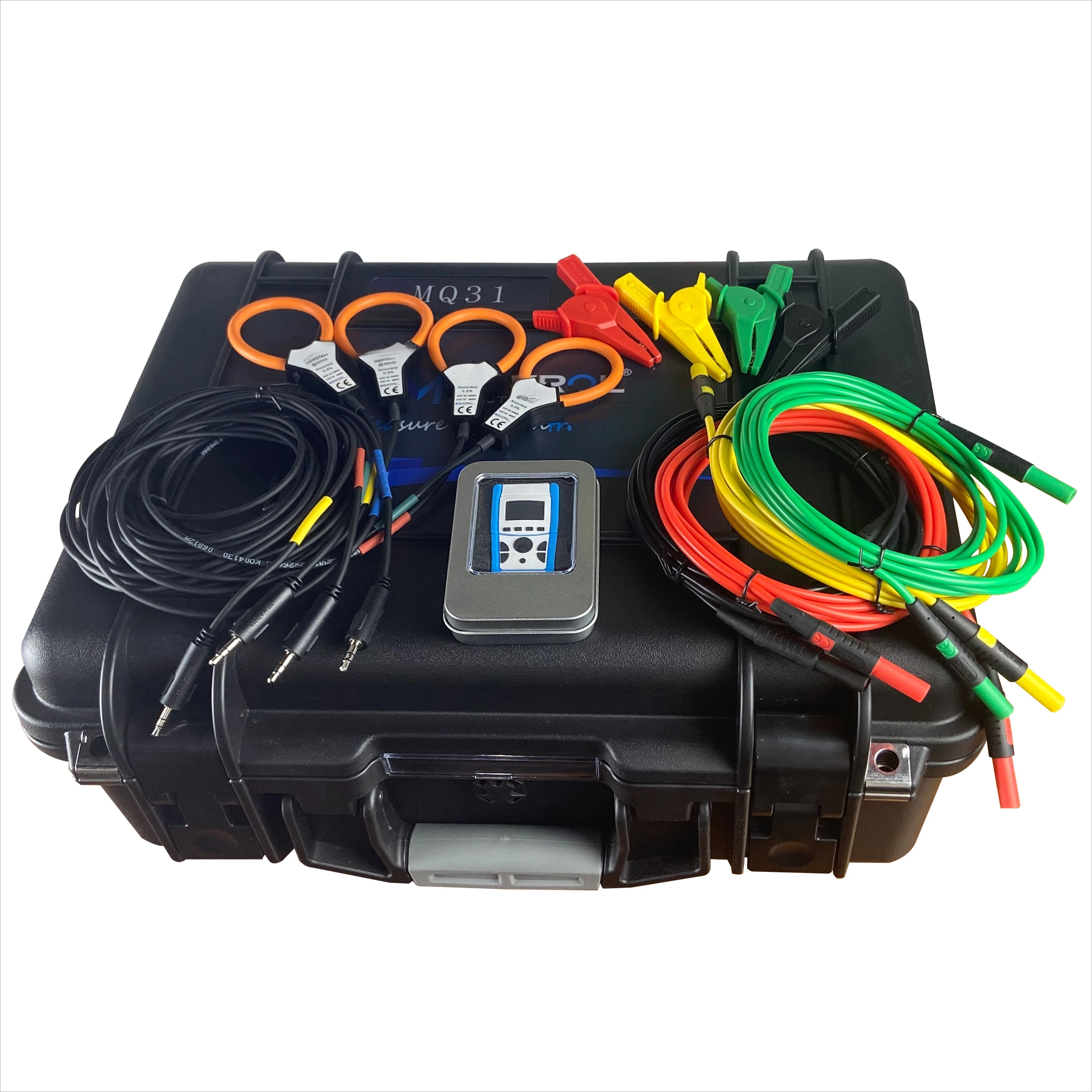 Power quality analyzer, multi-electrical parameter measurement, coil + voltage CT non-invasive test model