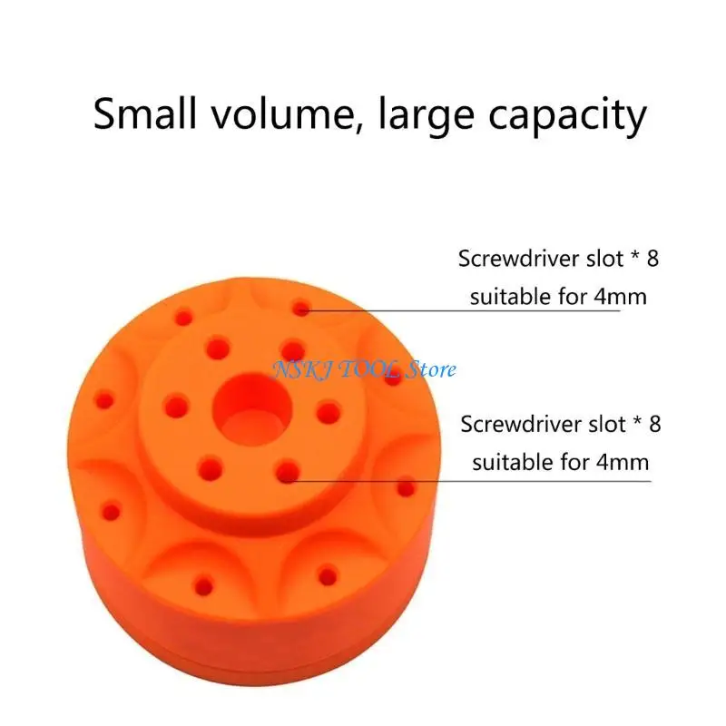 L8RC 360 °ไขควงไขควงกล่องเก็บของที่มีฐานแม่เหล็ก 14ho