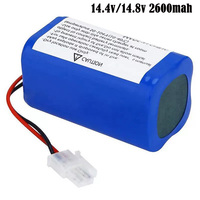 14.4V/14.8V 2600mah Li-On rechargeable Compatible with ILIFE A4 A4s V7 A6 A9 V7s Plus Robot Vacuum Cleaner 18650 Battery Pack