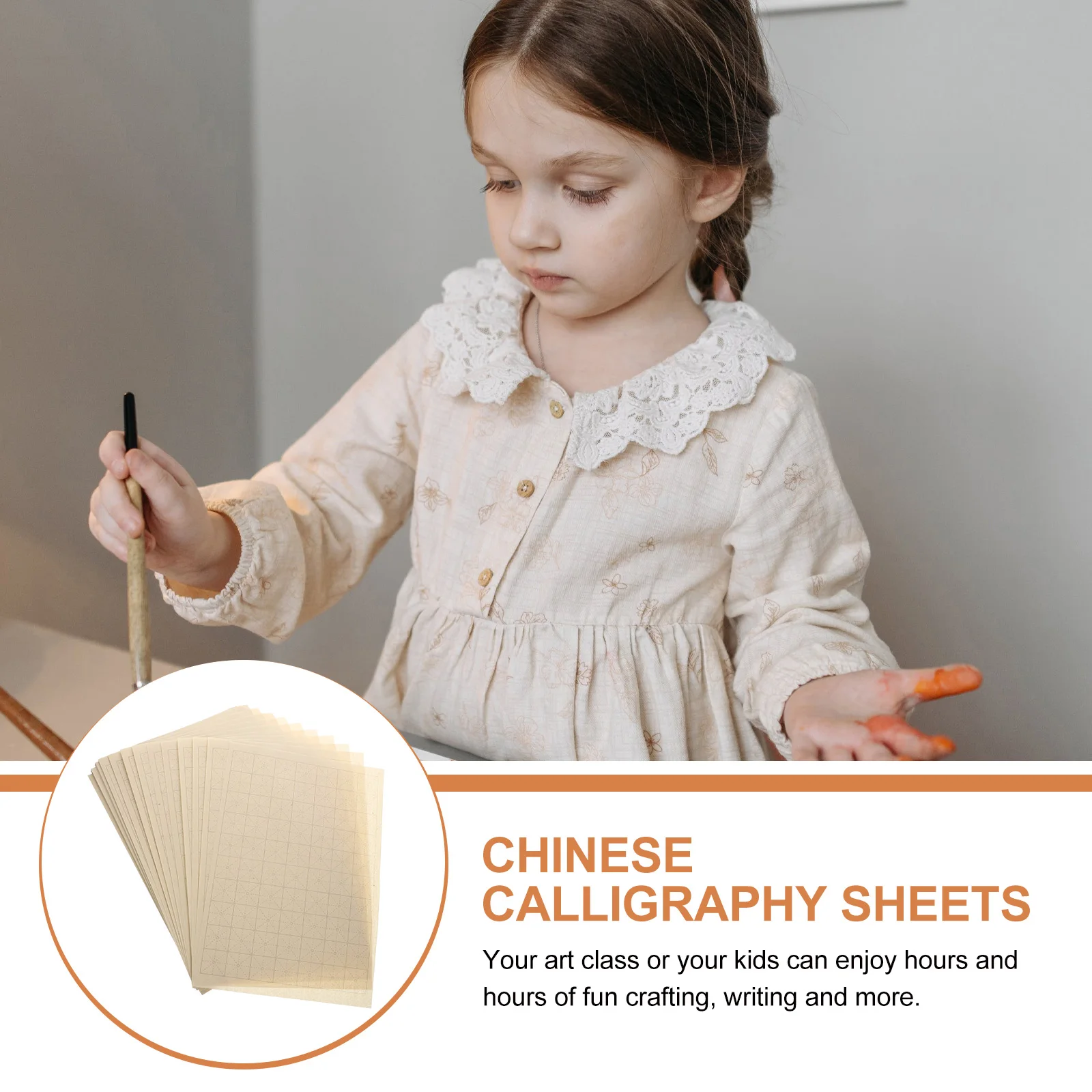 

Thickened Xuan Calligraphy Practice Rice Writing Brush Chinese Art Stationery Durable Smooth No Odor Professional Calligraphy