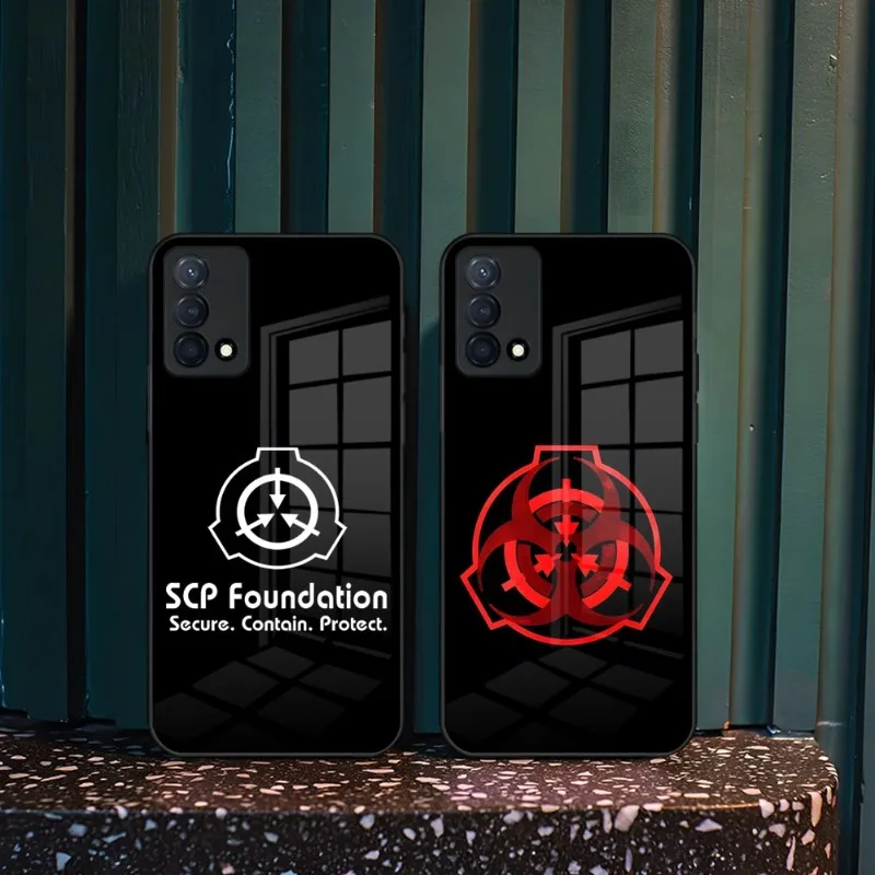 SCP Foundation Phone Case For Oppo Find X3 X5 Pro Reno 4 7 6 A15 A54 A95 A55 A57 A93s A94 A92s Tempered Glass Cover