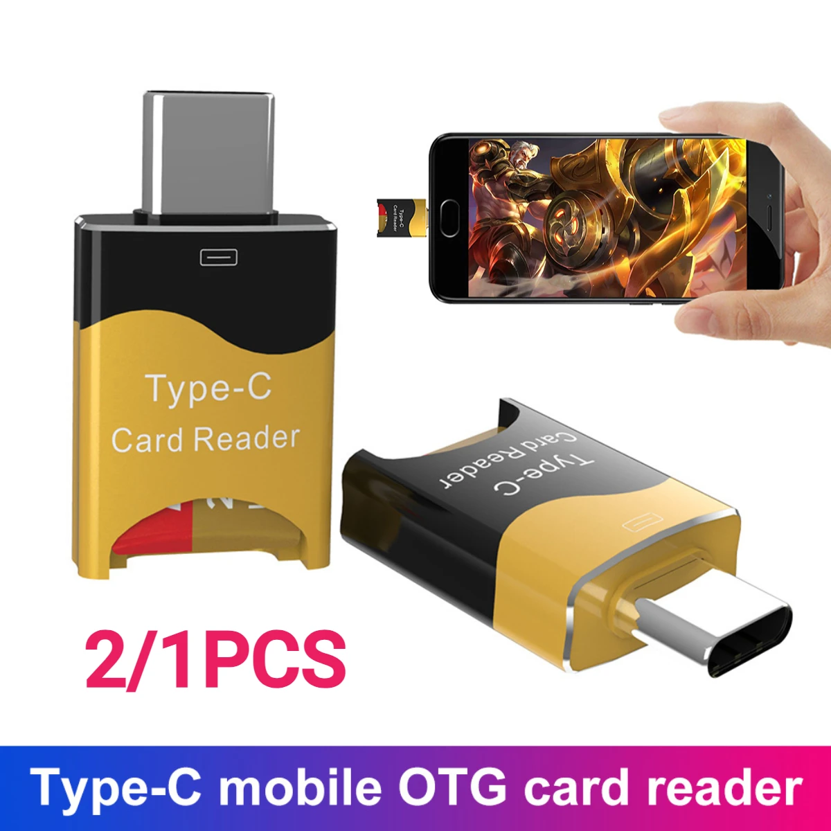 2/1PCS Type C To Micro-SD TF Card Reader Adapter OTG Smart Memory Card Reader USB3.0 Flash Drive Adapter For iPad Samsung Huawei