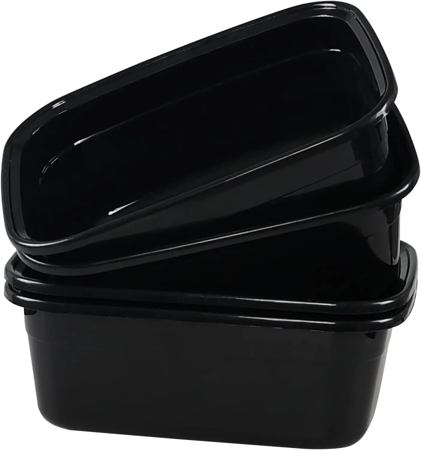 

4Pcs Plastic Wash Basin Set Portable Lightweight Large Capacity Face Laundry Foot Hair Washing Dorm Travel Outdoor Use