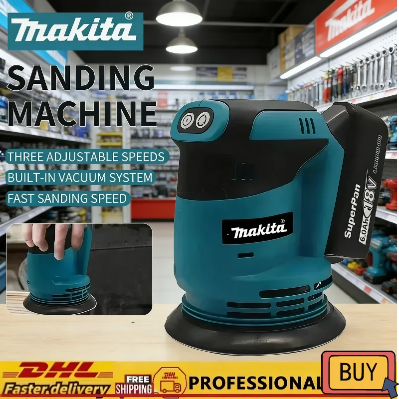 lijadora-orbital-aleatoria-inalambrica-recargable-makita-dbo180z-de-18v-sin-escobillas-para-lijado-de-madera-pulido-de-masilla-herramienta-sola-sin-bateria-ni-cargador