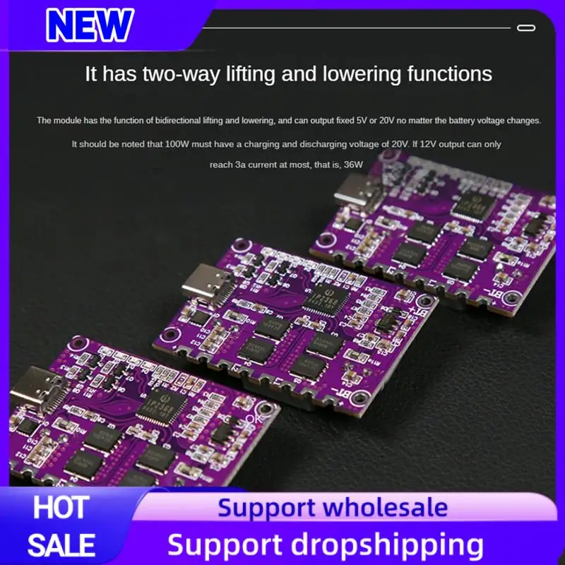 Suitable IP2368 Bidirectional 100W Fast Charging Module Buck-Boost Type-C 4S Lithium Battery High-Power Fast Charging Board, Dur