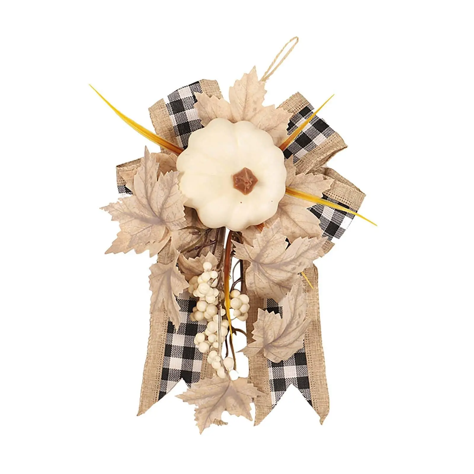 Decorative Wreath, Fall Wreaths for Front Door Outdoor Fall Decorations for Porch Autumn Large Wreath for Halloween