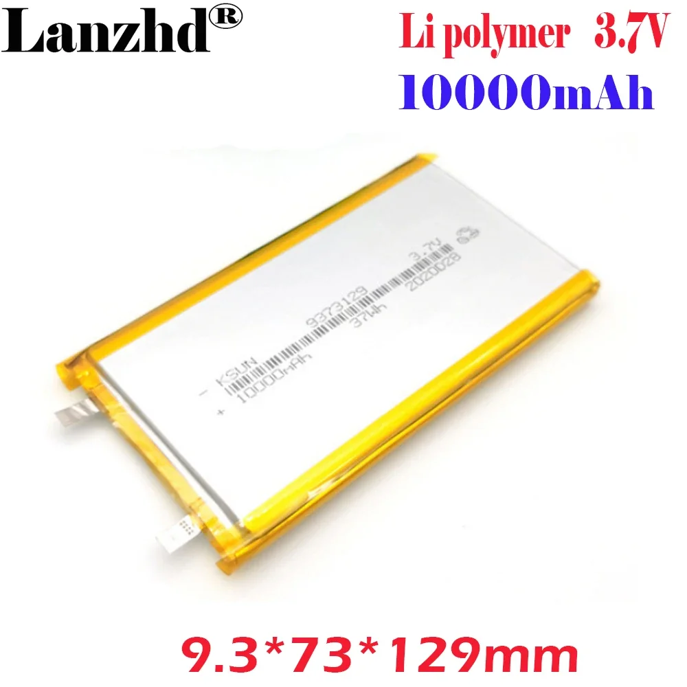 1-10pcs 9373129 3.7V 10000mAh mobile power supply LiPo Polymer lithium battery high capacity battery  equipment durable type