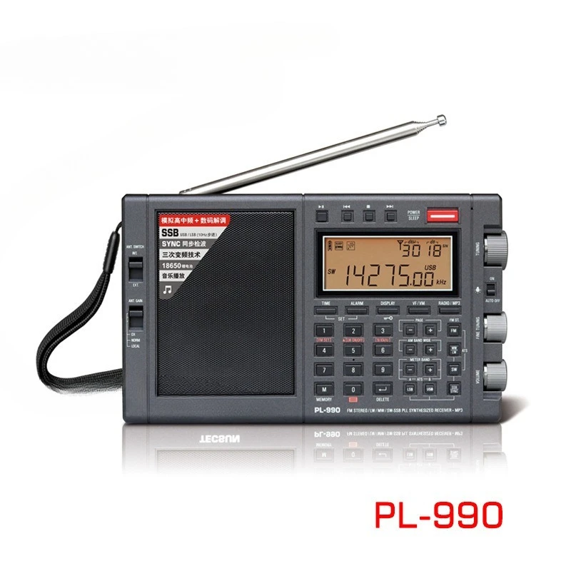 Rádio/transmissão de música portátil FM/MW/HF/SSB