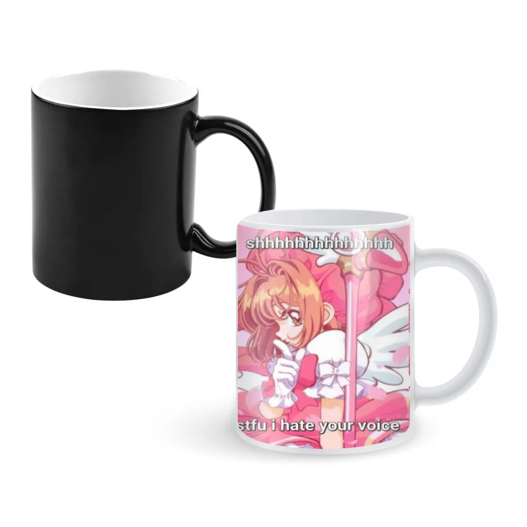 

Cardcaptor Sakura Creative Change Ceramic Mug Heat Revealing Coffee Cup Breakfast Cup Mug Gift