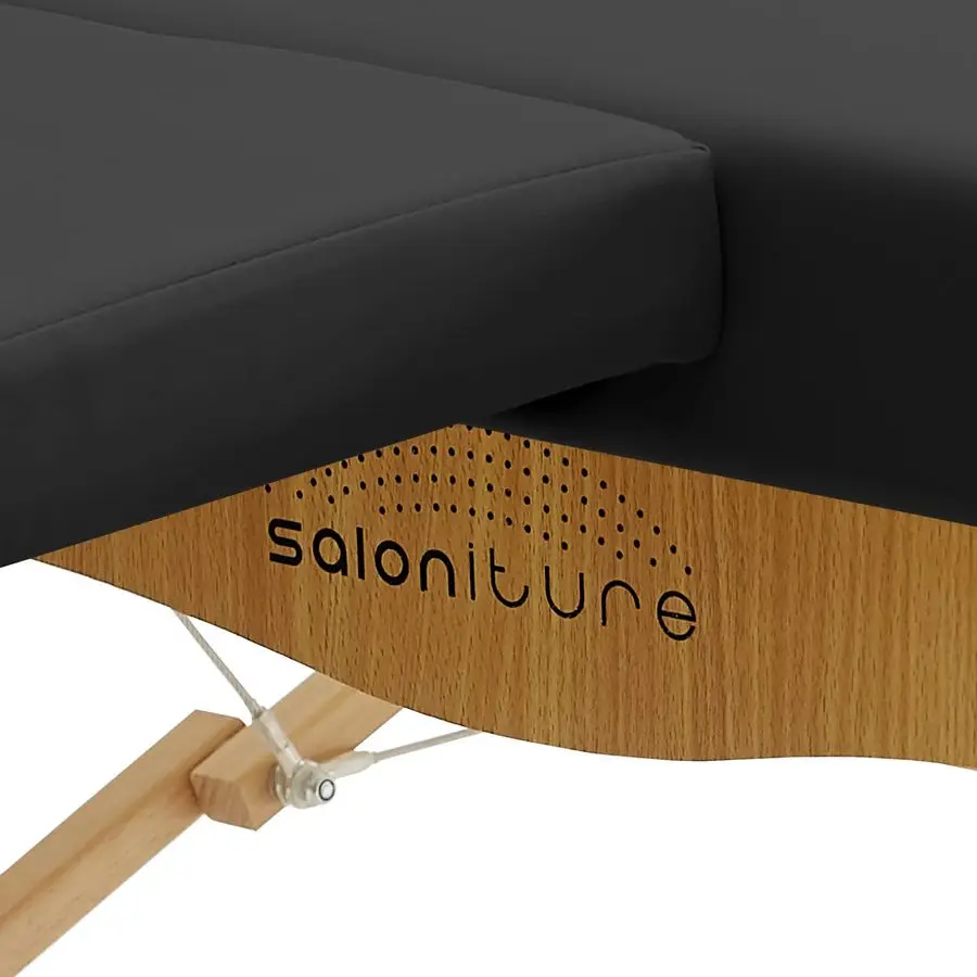 Portable Physical Therapy Massage Table Low to Ground Stretching Treatment Mat Platform Black