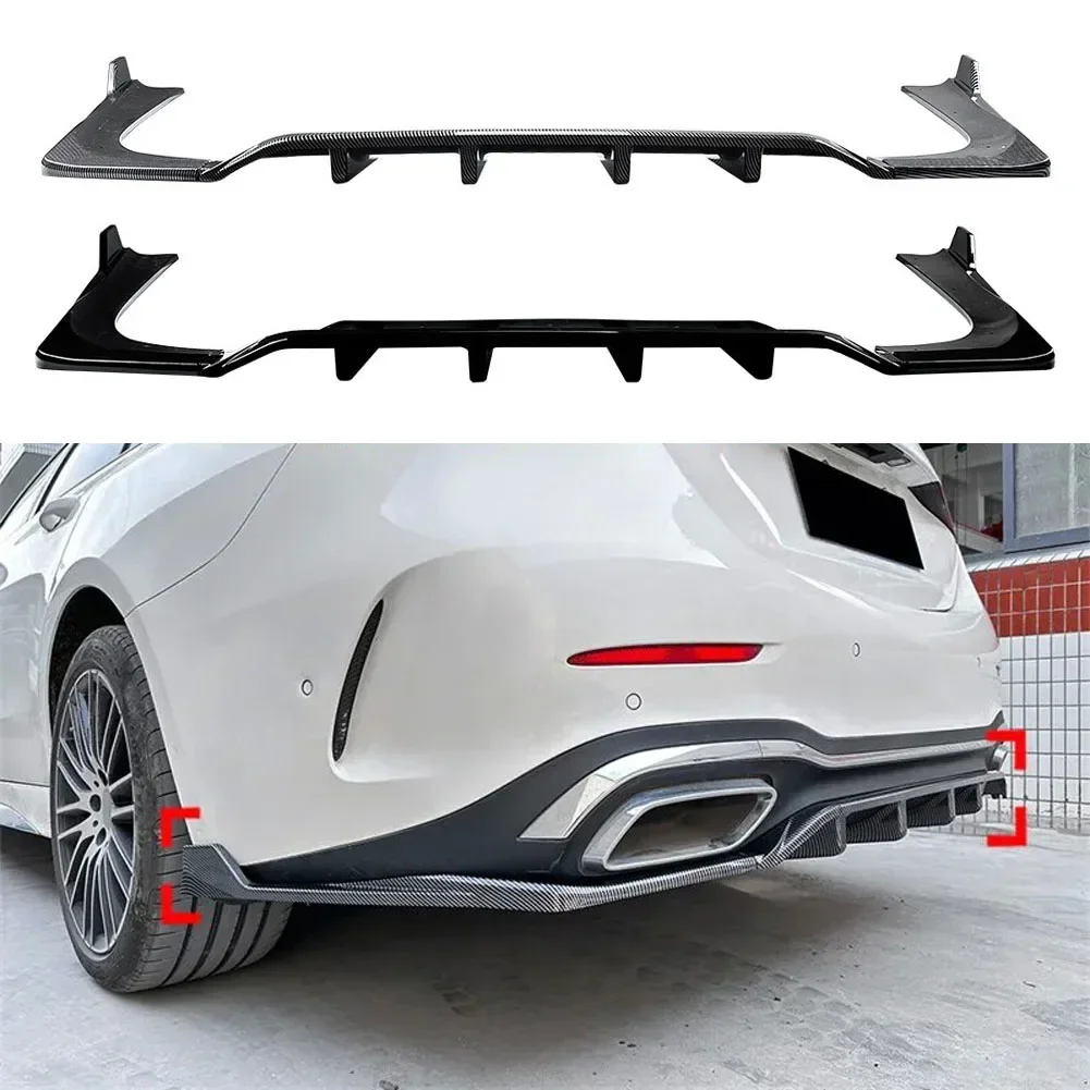 

3 Stage Front Lip Splitter Spoiler Side Lower Splitters Body Kit For Mercedes Benz C-Class W206 2022+C200