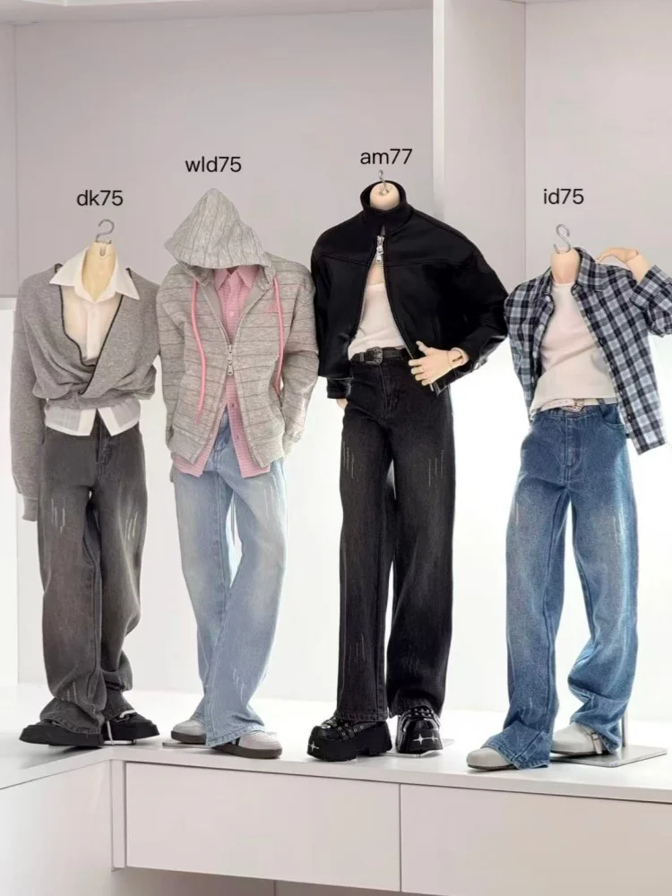 

BJD Doll Clothes For 75cm 77cm Doll Blue Black Gray Jeans Pants Trousers Dolls Clothing Accessories(No Doll)