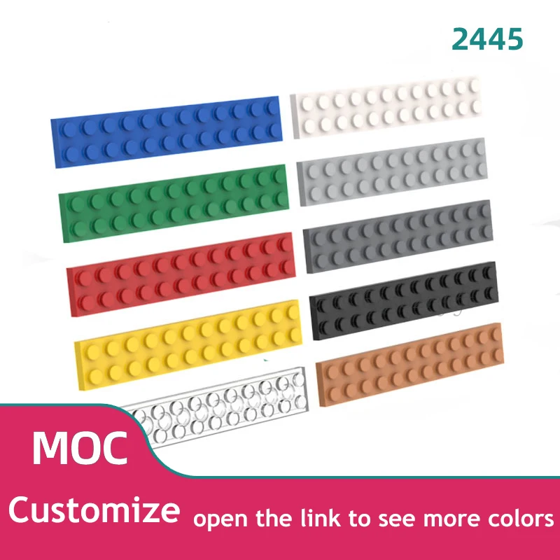 20 PCS MOC PART 2445 Plate 2 x 12 Building Blocks Bricks Base Plates Gifts Compatible with 144676 DIY Eduactional Toys Children