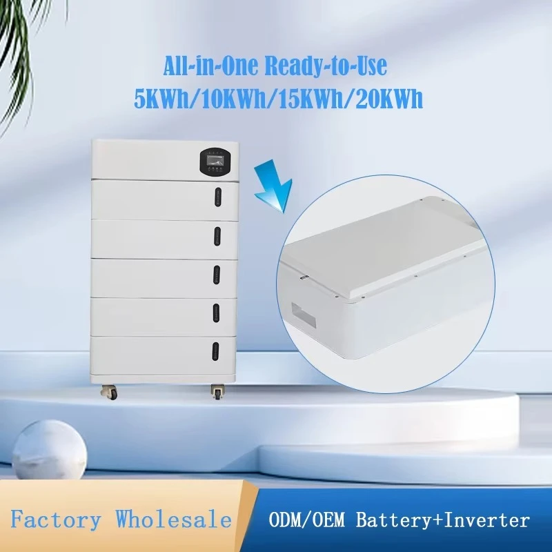 الكل في واحد 5kwh 10kwh 15kwh 48V 100ah Lifepo4 Lipo4 بطارية لتخزين الطاقة المنزلية مع بطارية النظام الشمسي مع العاكس