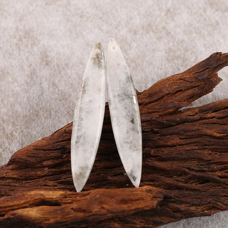 B&F Blue Kyanite Earring Beads for Jewelry Making, Handmade Natural stones beads, Stones for jewelry Making Supplies