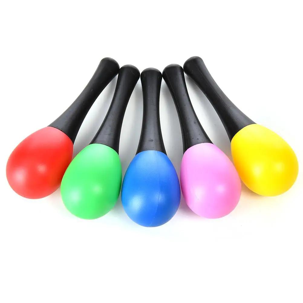 1Pc Sand Hammer Maraca Rattle Shaker Kids Musical Instruments Baby Sound Music Toy Random Color