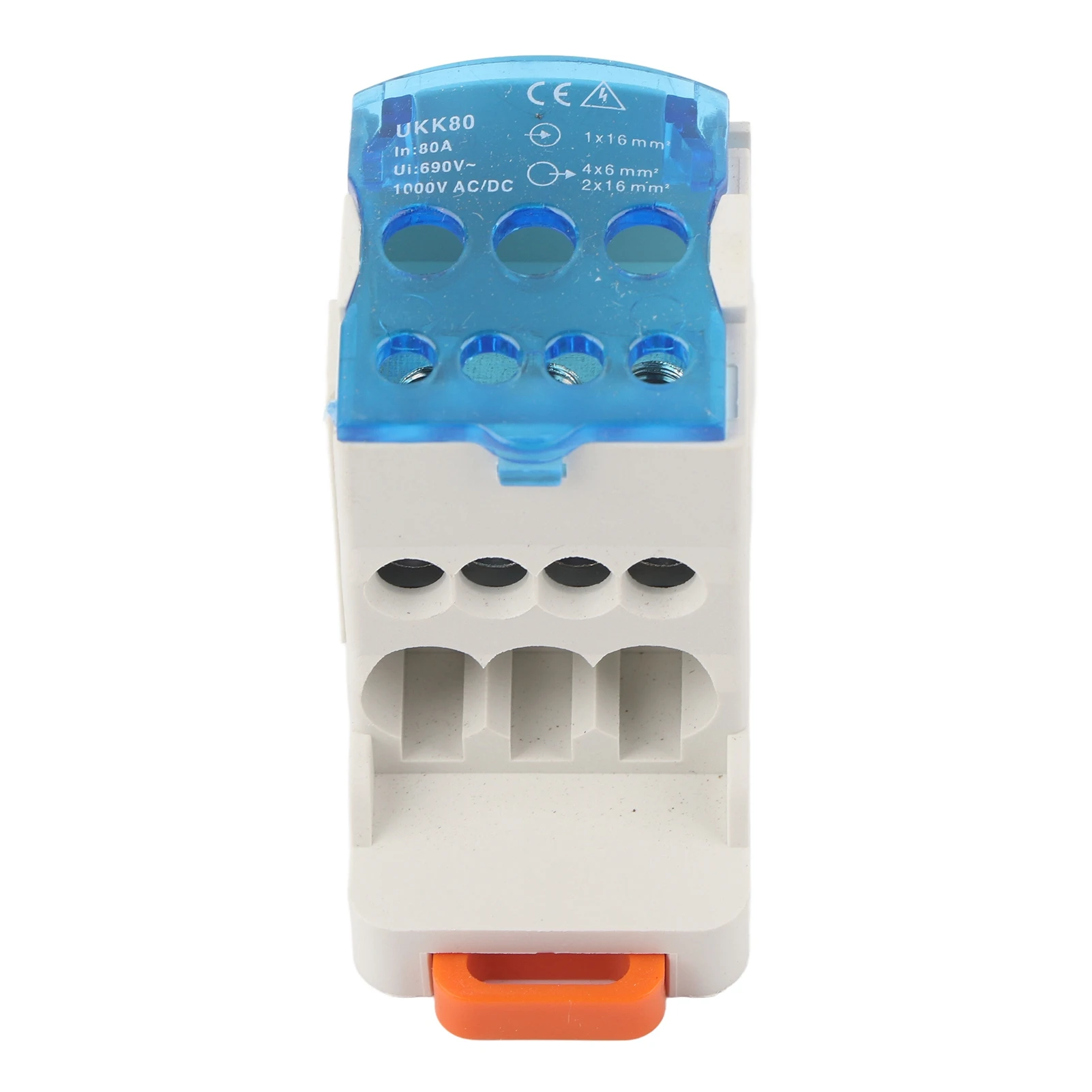 Din Rail Terminal Block UKK 80A Distribution Box One In Several Out Power Wire Electrical Connector Junction