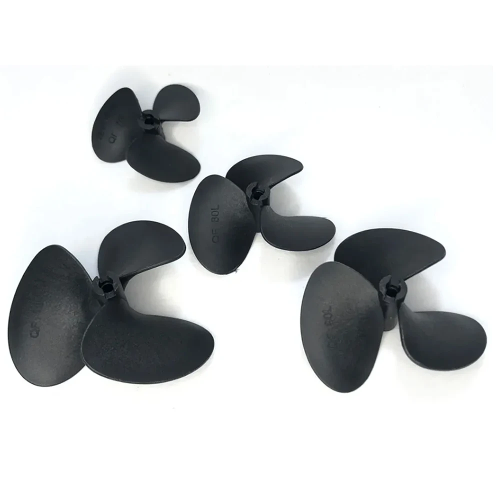 YSIDO 70mm 80mm 90mm 100mm CW/CCW 5.0mm Three Blades Paddle Propeller for RC Boat Simulated Ship Underwater Drone