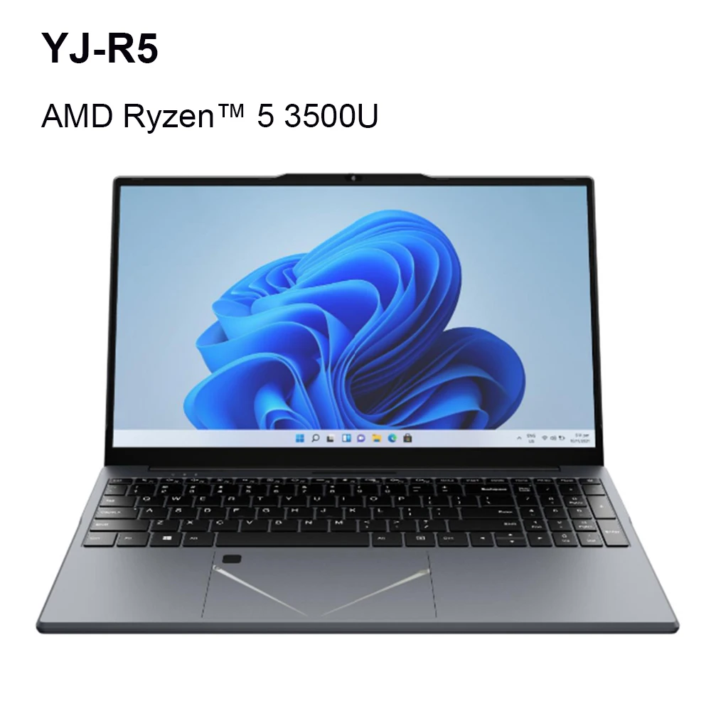 【YJ-R5】 180 °   แล็ปท็อปเกมมิ่งแบบพับได้ AMD Ryzen ™   แล็ปท็อปหน้าจอ IPS ขนาด 15.6 นิ้ว รุ่น 5 3500U แรม DDR4 สูงสุด 32GB 2*SSD ระบบปฏิบัติการ Windows 11 พร้อมระบบสแกนลายนิ้วมือ