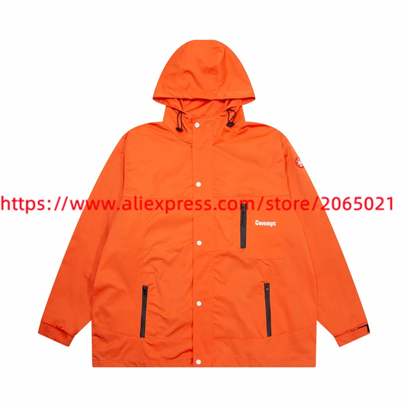 Orange CAVEMPT Jacket Men Women CAV EMPT Windproof Vintage Jackets Coat