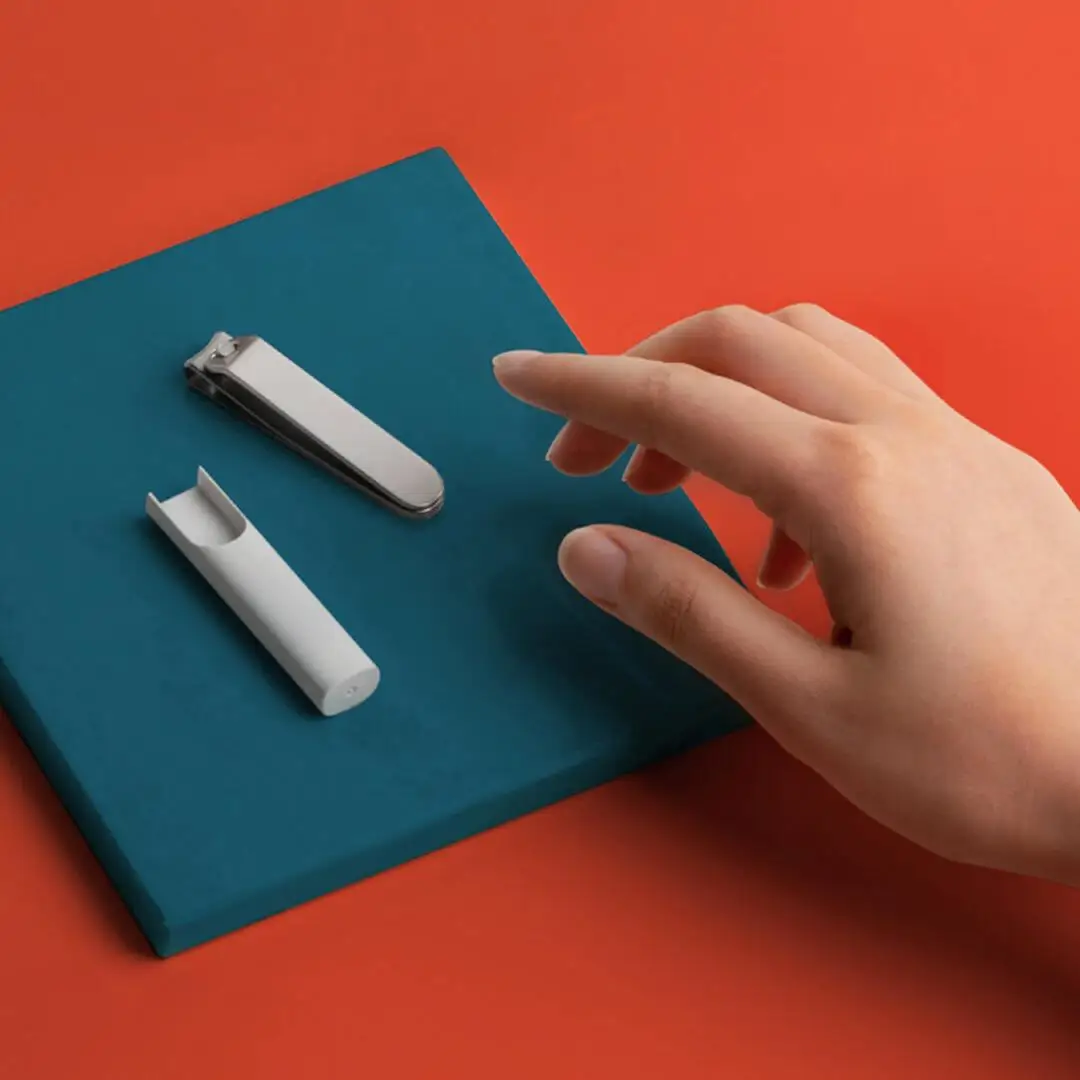 Xiaomi Mijia Nagel knipser 420 Edelstahl scharf haltbar tragbare Pediküre Trimmer Nägel Feile mit Aufbewahrung schale