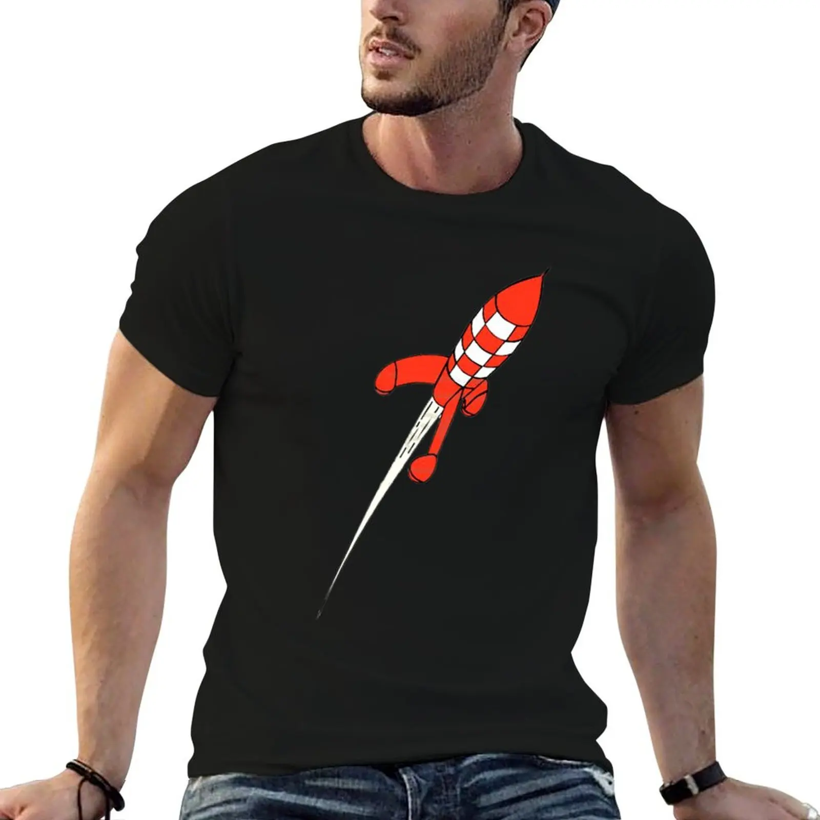 moon rocket T-Shirt Urban Style Print T-Shirt