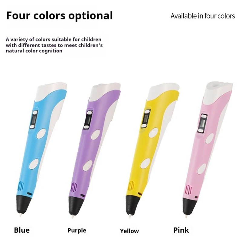 Second Generation 3D Pen,DIY 3D Painting Graffiti Creative Pen,A Birthday Present