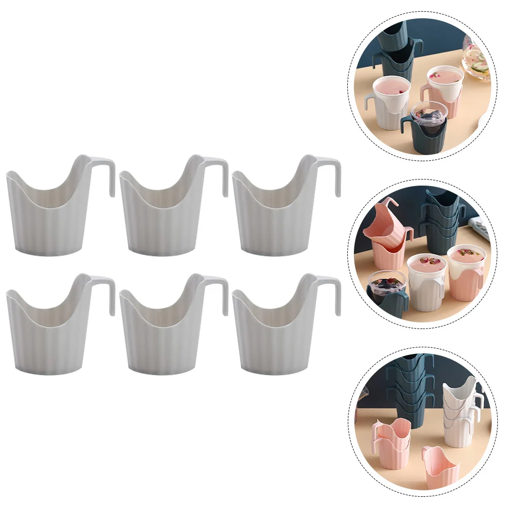 6 Pcs Insulated Cup Holder Paper Coffee Sleeve Espresso Cups Couch Decorative Portable Drink Anti-scald