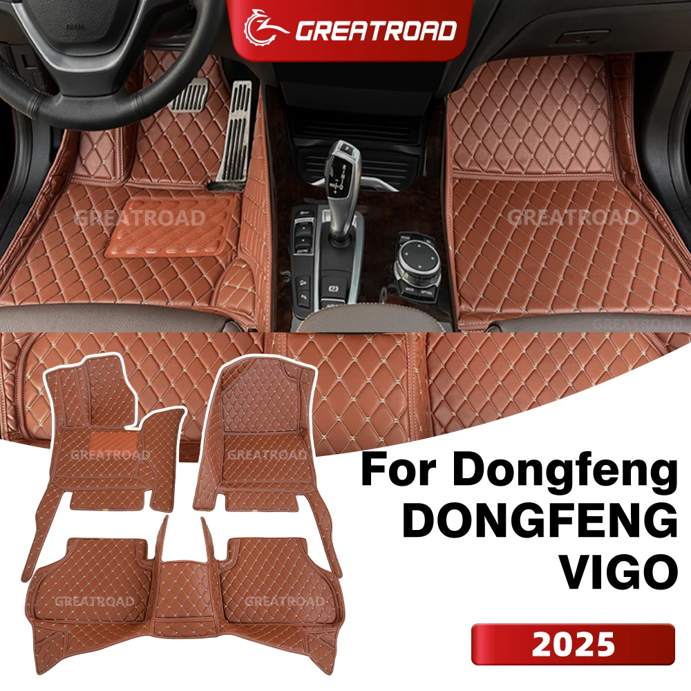 

GREATROAD для Dongfeng Vigo ‌ (5-местный) Автомобильный коврик на заказ 2025 года, покрытие для пола автомобиля, аксессуары для интерьера