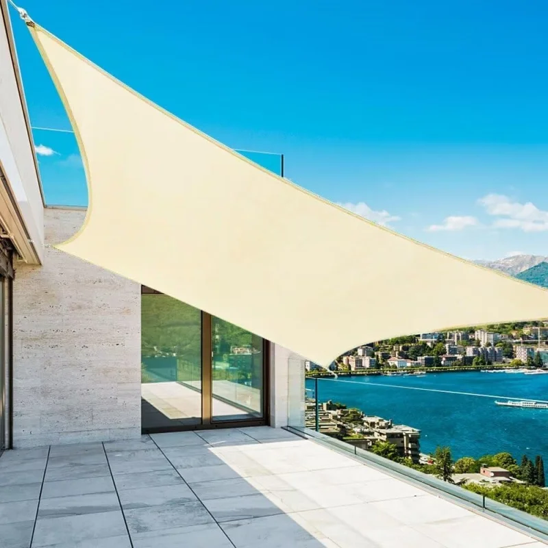 

2026 New：Shade Sail Customizable 24'X28'Curved Edges Sunshade Canopy Cover Outdoor Patio Porch, Rectangle