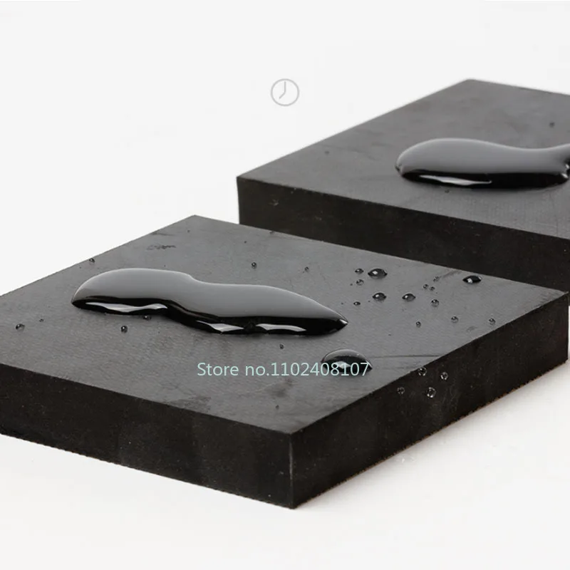 Black Square Rubber Plate Shock-Absorbing Pad Thick 3-100mm Square Shock Pad 50x50mm to 200x200mm for Absorbing Impact