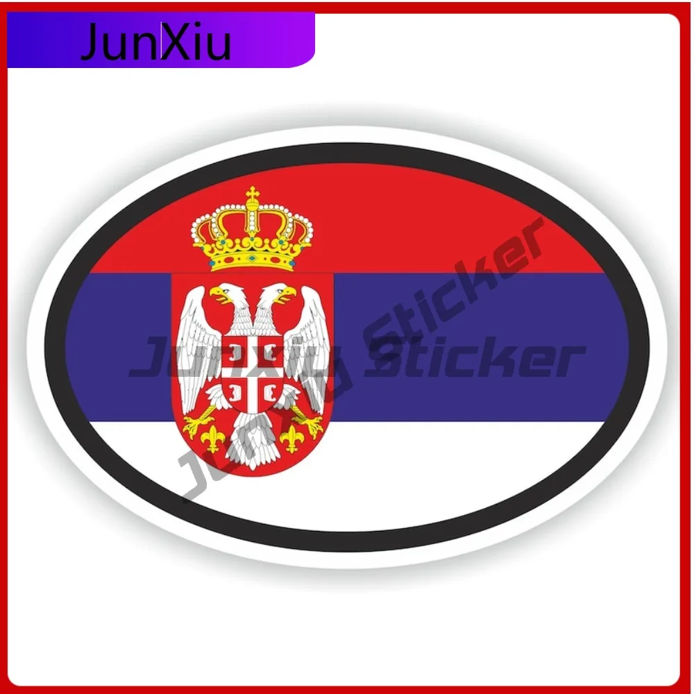 

Serbia Oval Sticker with Flag Unique Boat Helmet Scratch Cover Exterior Parts Vinyl Decal For Car Truck SUV Window Bumper Laptop