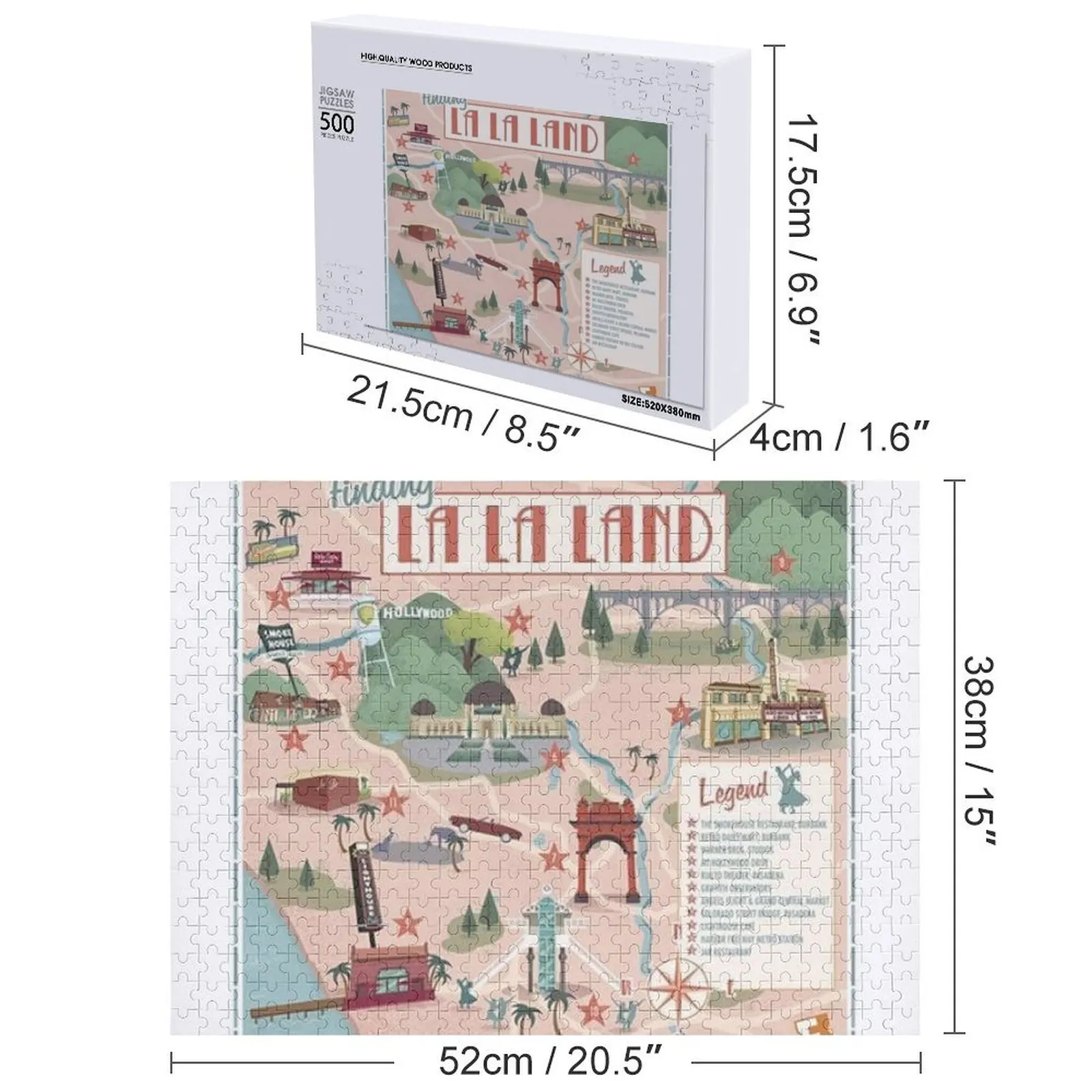 65, деревянные головоломки la la land для взрослых, индивидуальное изображение, настраиваемая детская подарочная головоломка