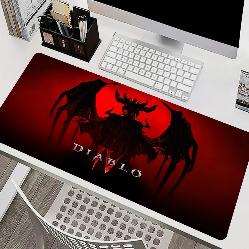 Diablo 4 Mouse Pad Large Laptop Gaming Accessories Non Slip Cool Mousepad Office Natural Rubber Decorative Desk Mat XXL Carpet