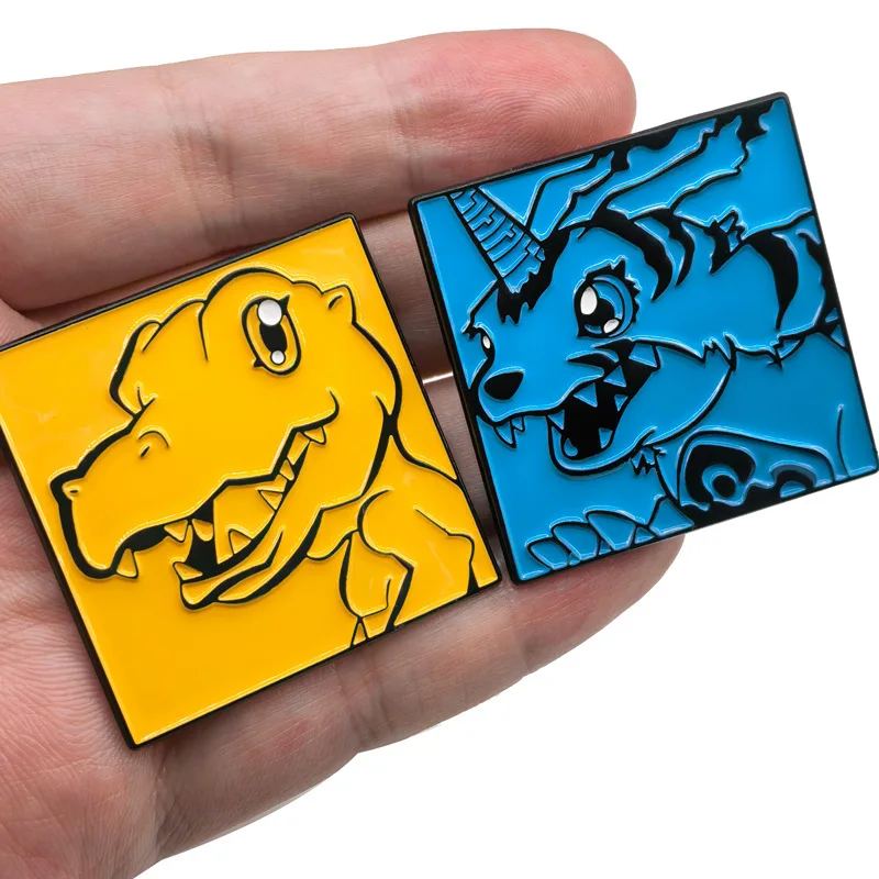 Digimon Adventure Pins Pendant Anime Digital Monster Badges Animation Brooches for Backpack Clothing Lapel ACG Cosplay Toy Decor