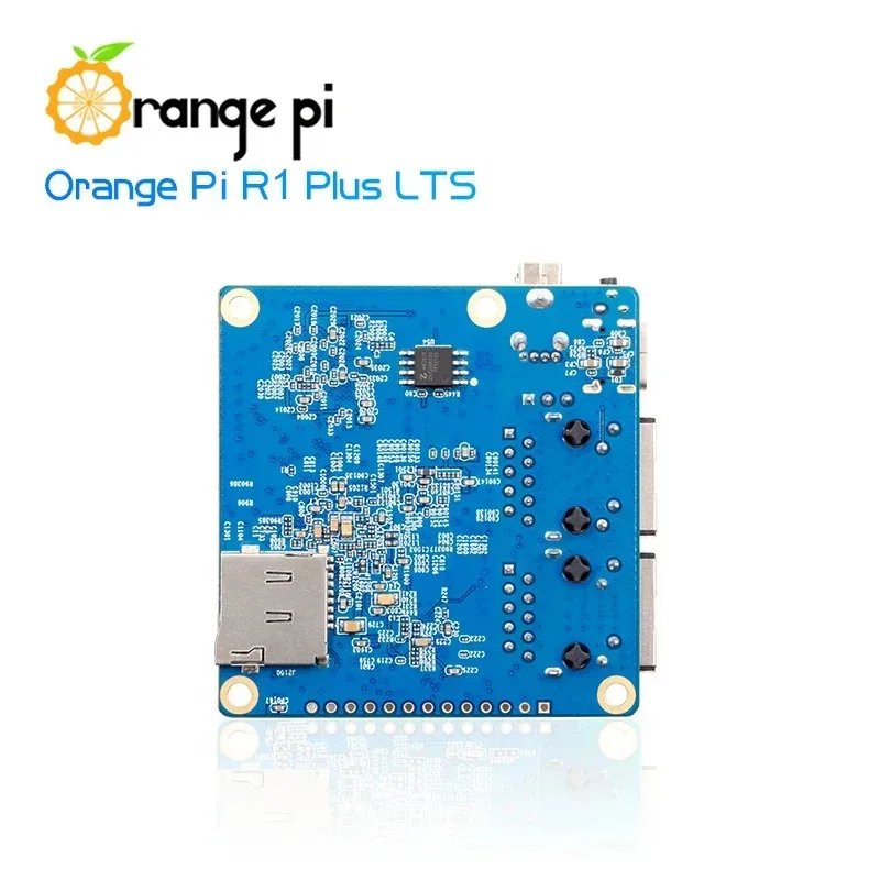 Glow Orange Pi R1 Plus LTS 1 GB RAM RK3328 SBC Single Board Computer Dual Gigabit OpenWrt montiert mit Metall Sot Ro