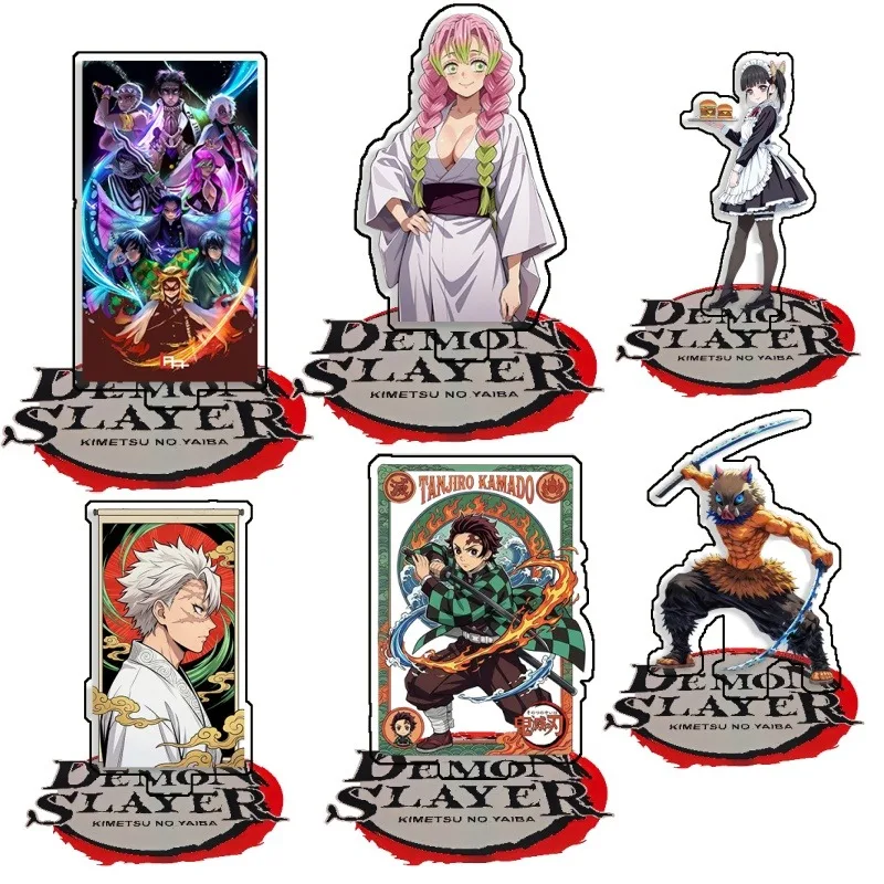 

Standing Sign for Demon Slayer Mitsuri Kanroji Tanjiro Kamado Acrylic SelfMade Cartoon Anime Desktop Decoration Toy Fans Gift