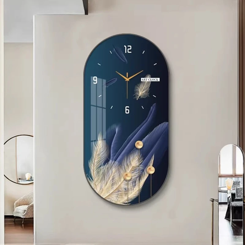 

European Style Living Room Decoration Painting Wall Clock Deluxe Restaurant Clock Mural Creativity Mute Digital Large Wall Clock