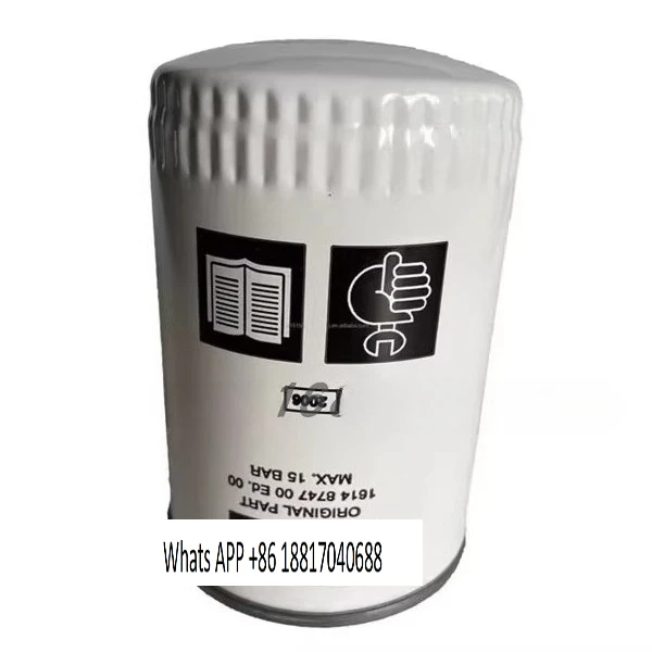 

Screw air compressor three filter maintenance accessories consumables oil filter 1614874700 oil filter element