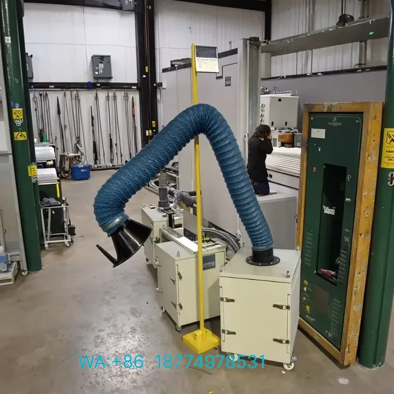 Wholesale 5HP Portable Welding Fume Purifier 99.9% Efficiency Durable Arms New Technology Dust Collector for Industrial Use