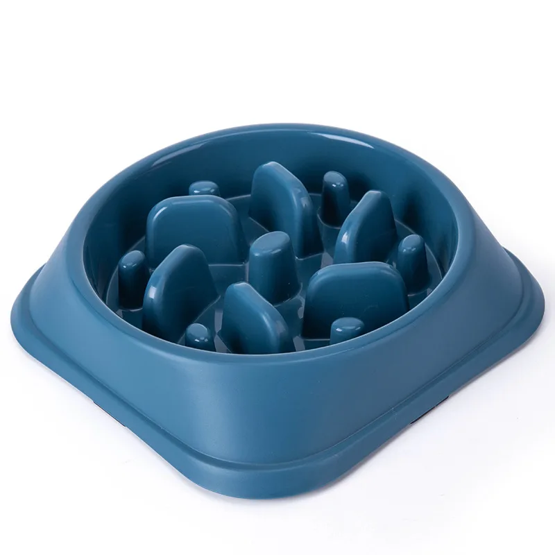 

Pet Dog Food Bowl Feeder Choking Slow Food Bowl Non-slip Plastic Dog Bowl Pet Supplies