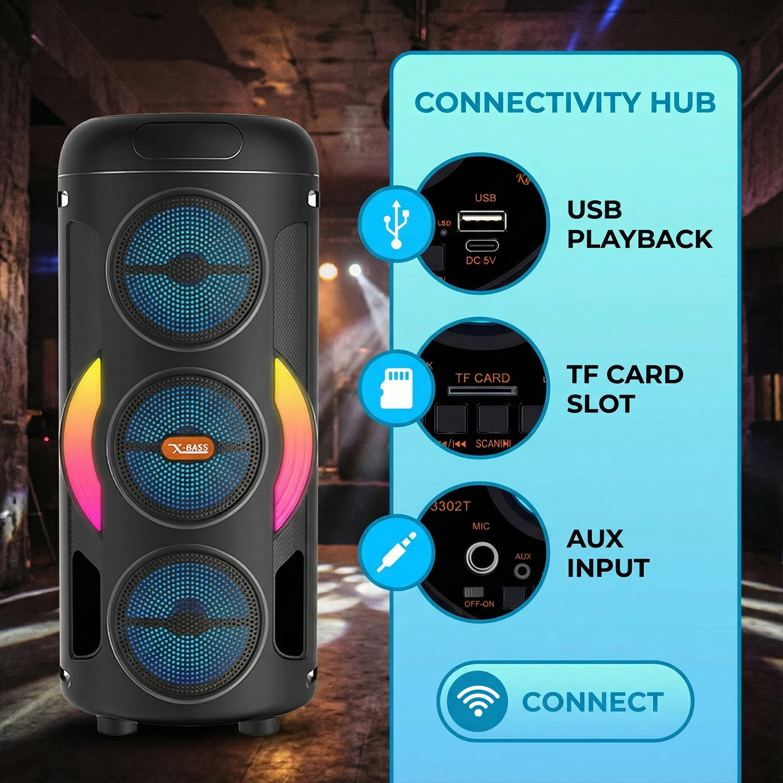 Bt Speaker With Wir…