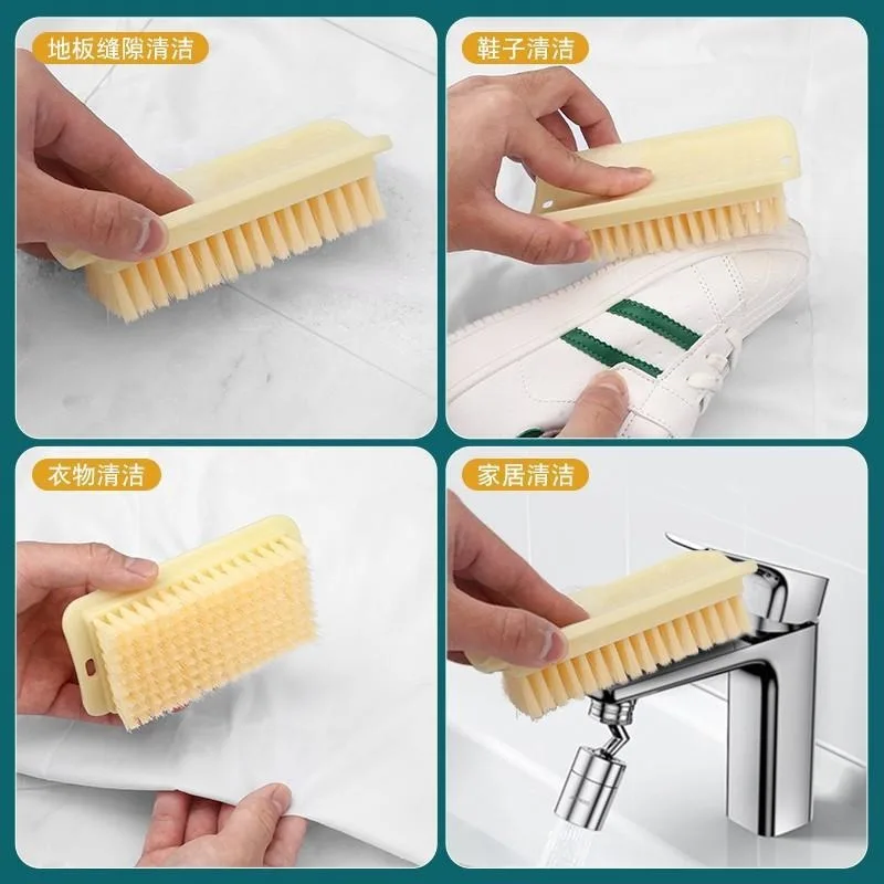 Brosse à chaussures domestique multifonctionnelle simple, cheveux doux, ne blesse pas les vêtements, brosse de nettoyage, planche en plastique, brosse à linge