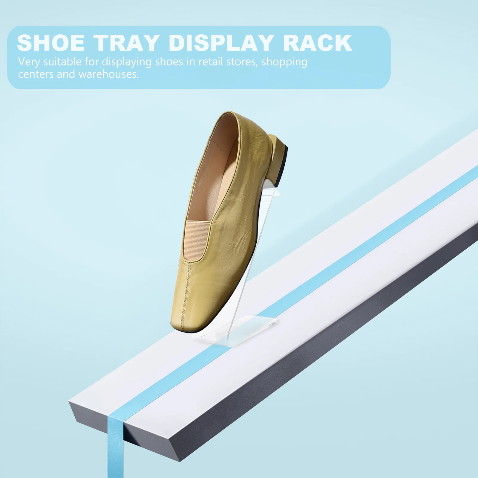 

2pcs Acrylic Shoe Display Stand For High Heels Sports Shoes Sandals Retail Shop Sneaker Holder Storage Rack Shoe Stand